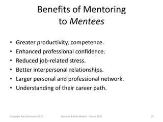 Mentors and Role Models - Best Practices in Many Cultures - Voices 2015