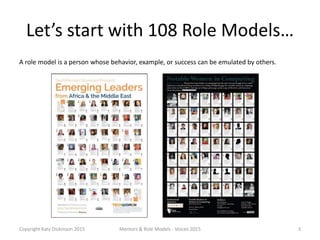 Let’s start with 108 Role Models…
A role model is a person whose behavior, example, or success can be emulated by others.
...