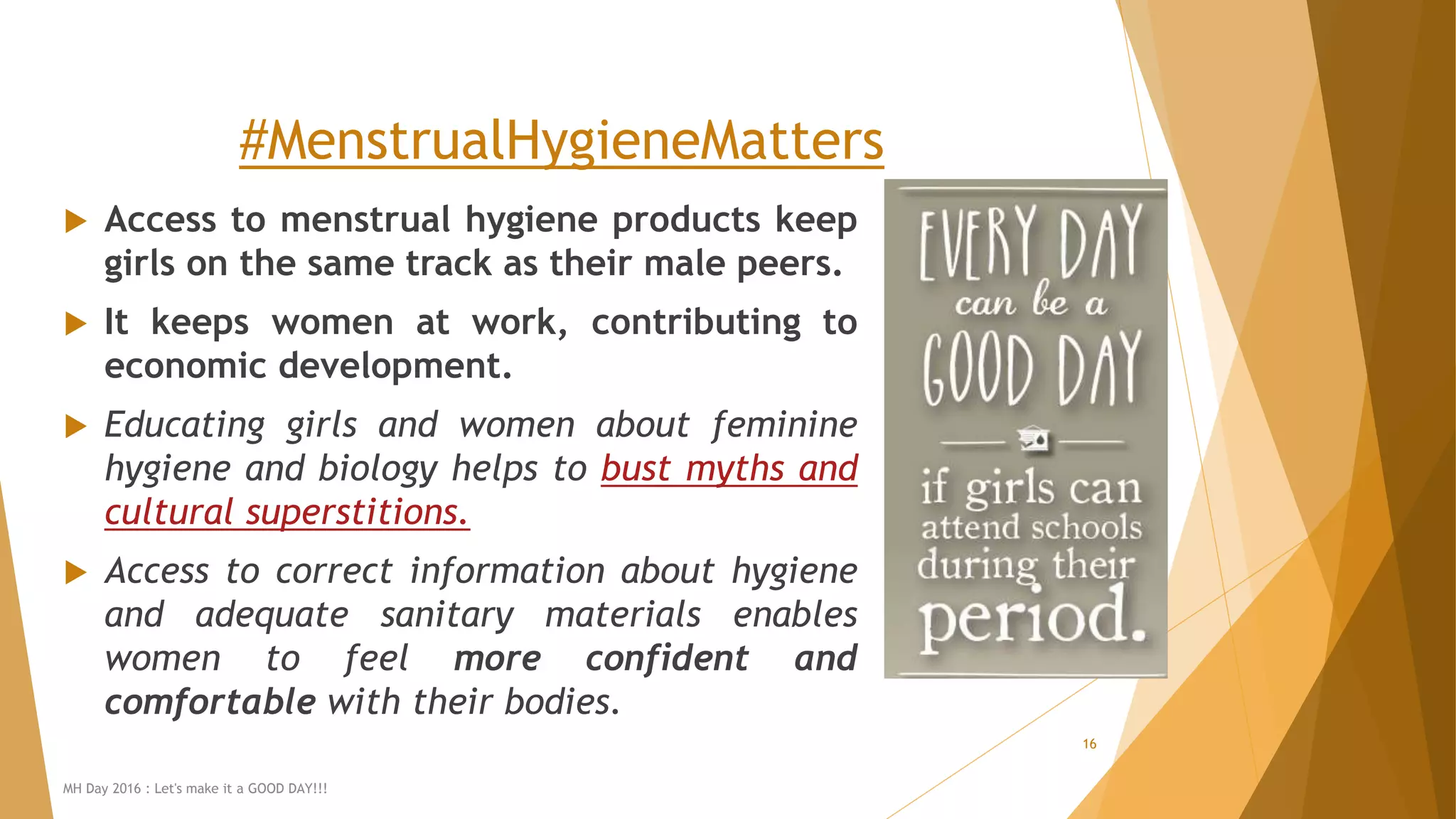 Menstural Hygiene Day 2016 Pptx