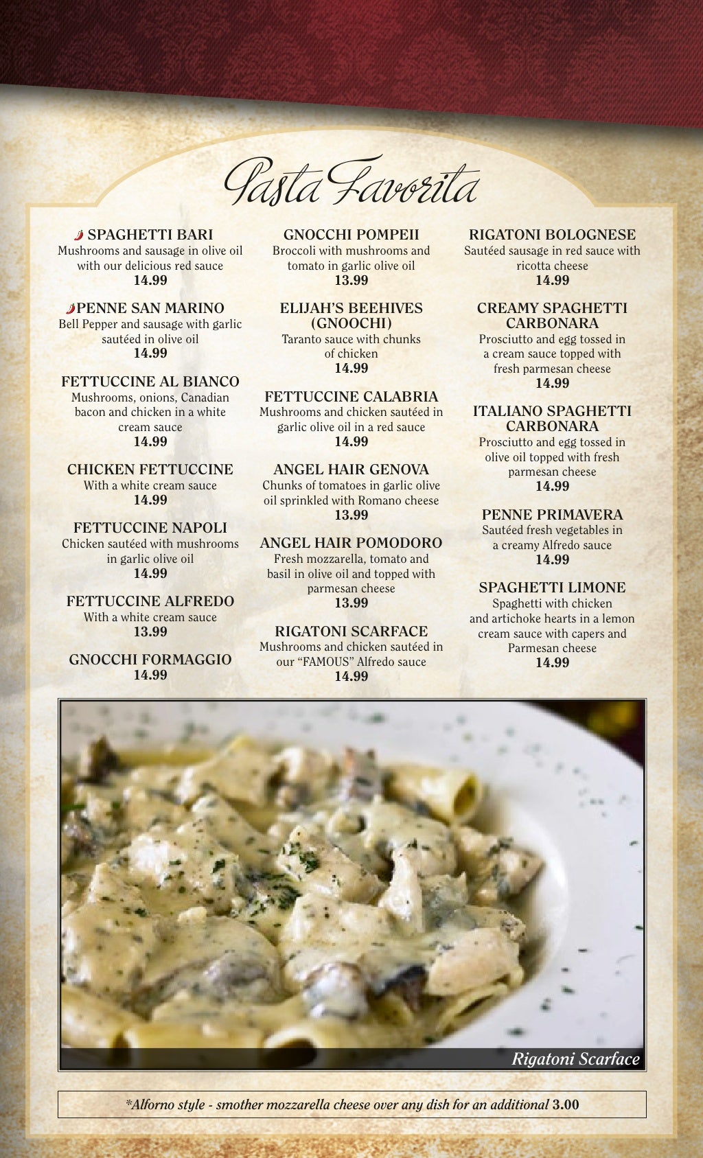 Diciccos Menu