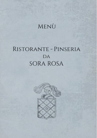 Ristorante Sora Rosa - Rocca Priora - MENU'