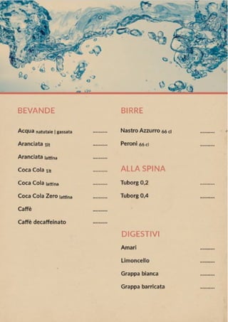 Ristorante Sora Rosa - Rocca Priora - MENU' | PDF
