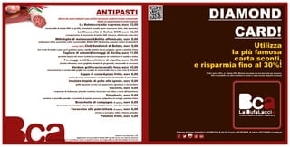 La Bufalaccia Menu 2013