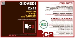 La Bufalaccia Menu 2013