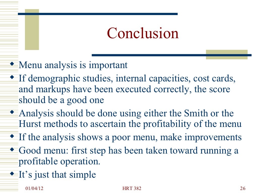 Menu analysis engineering382