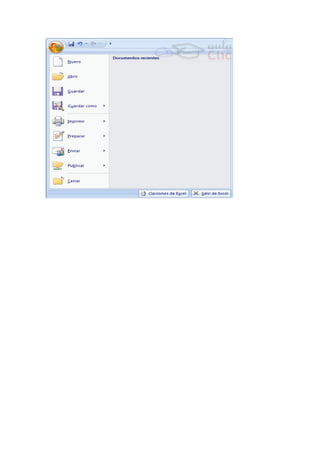 Menu archivo word  2003