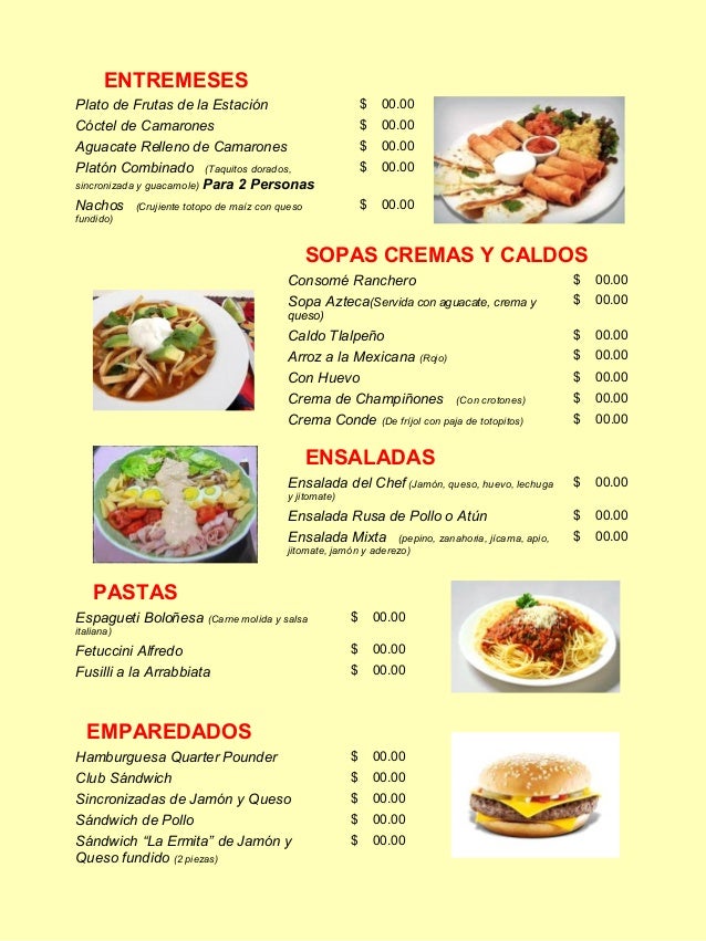 Restaurant Midas Menu Restaurant Midas Menu