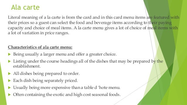 Menu Complete