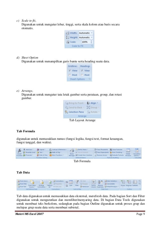 Group Dari Tab Page Layout Adalah | menu dan ikon microsoft excel 2007 Group Dari Tab Page Layout Adalah | menu dan ikon microsoft excel 2007