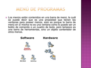 Menu de programas yessenia herrera | PDF