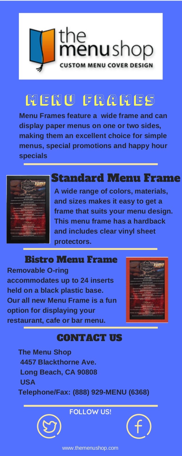 best quality menu frames for restaurant the menu shop best menus design