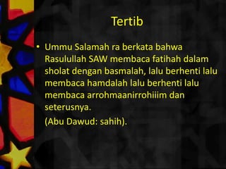 Bajusholat, tempatsholatdan