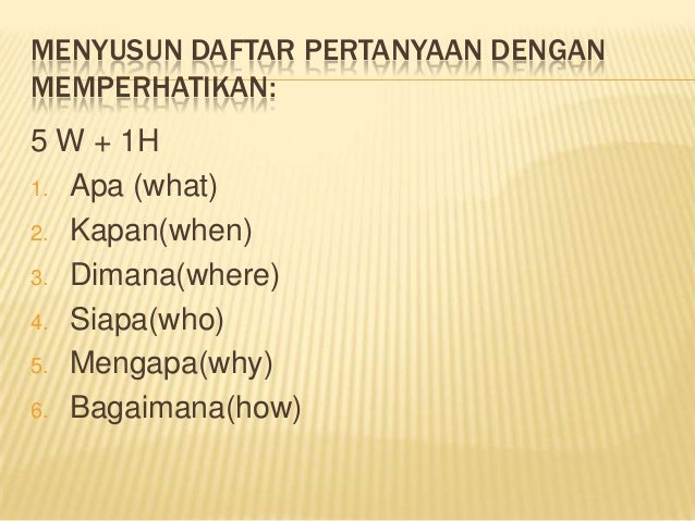 Menulis hasil wawancara