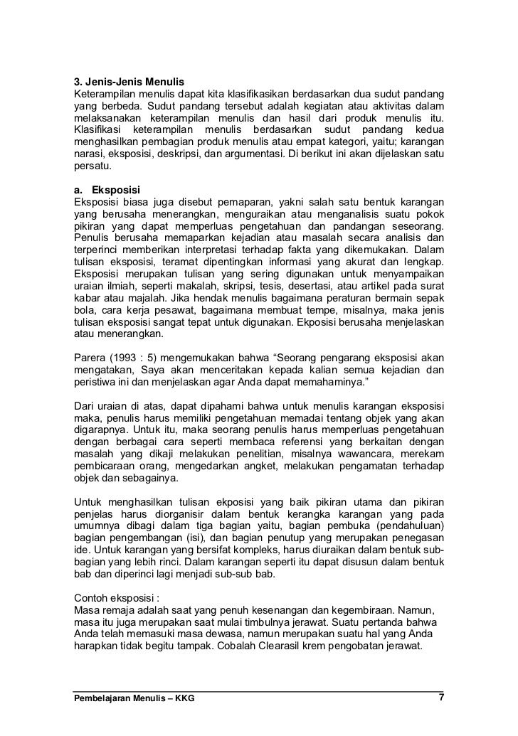Pembelajaran Menulis