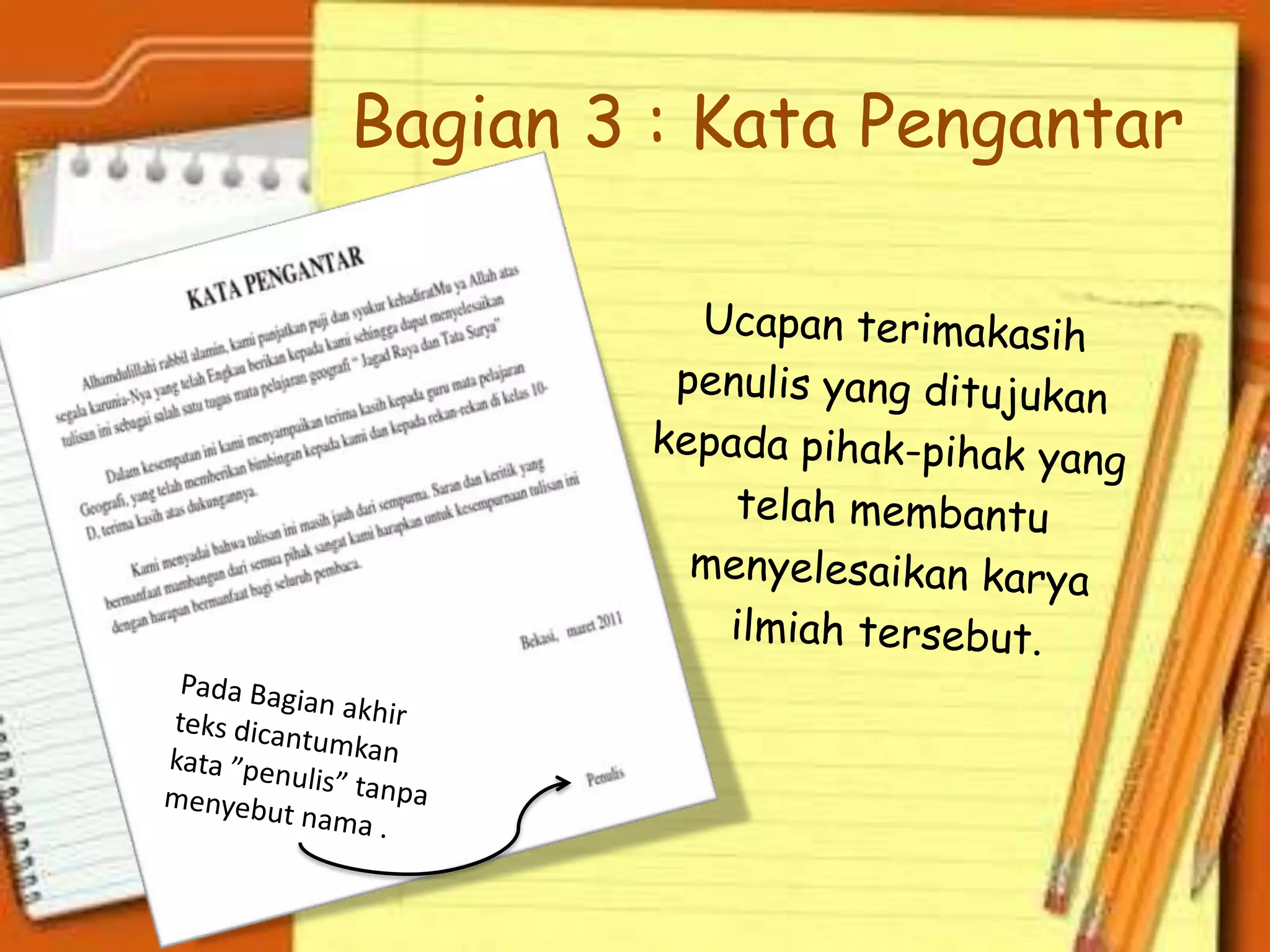 Bagian 3 : Kata Pengantar