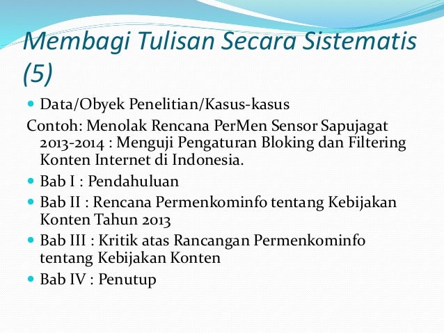 Menulis karya ilmiah dengan baik
