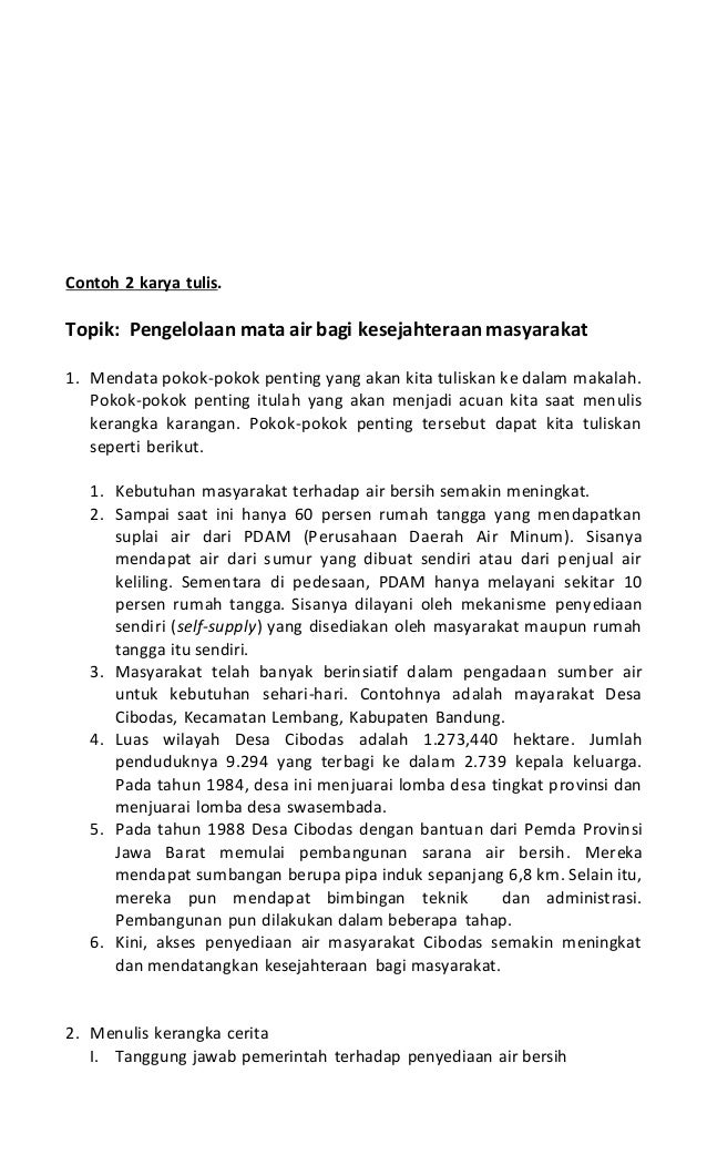 Menulis(karya ilmiah hasil pengmtan,penelitian)