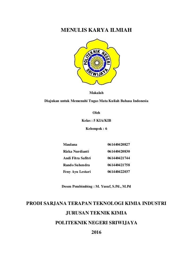 Makalah Jurnal Karya Ilmiah