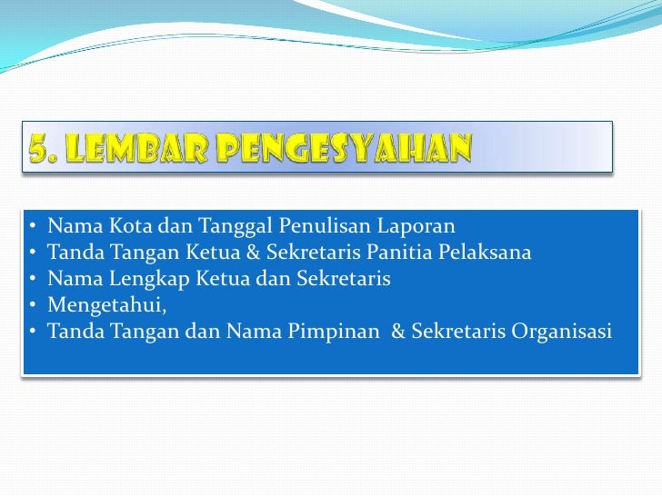 Menulis laporan kegiatan