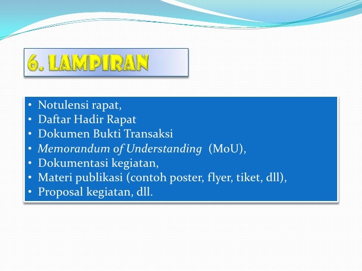Menulis laporan kegiatan