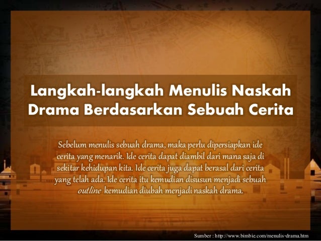 Menulis naskah drama