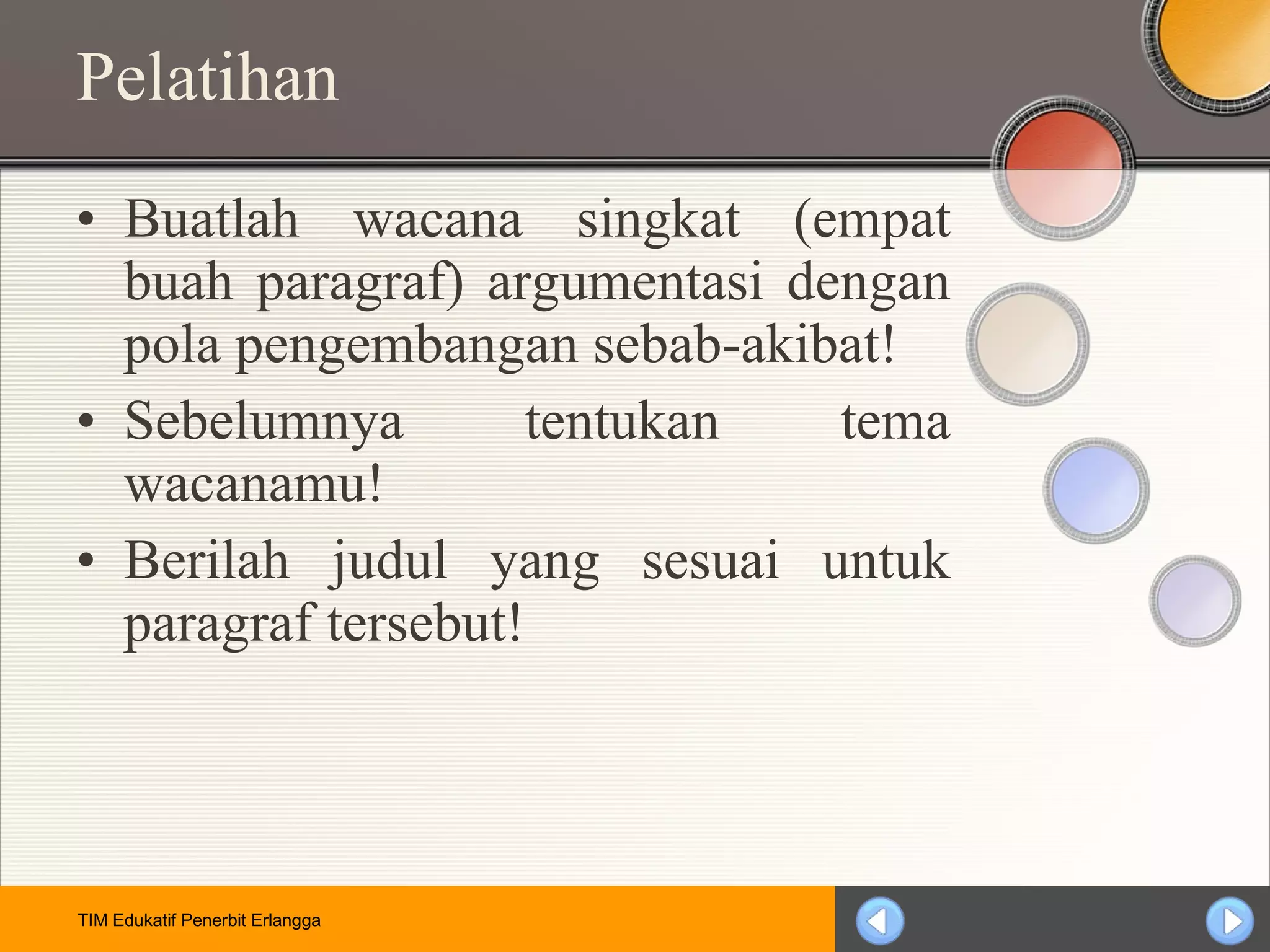 Menulis paragraf argumentasi | PPT
