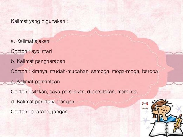 Menulis pengumuman