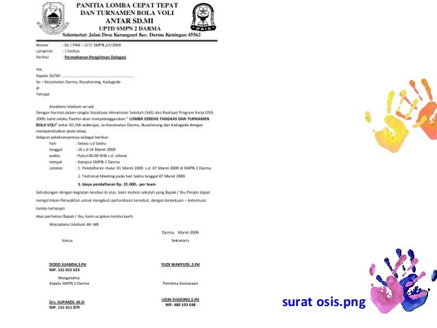tembusan osis surat Menulis pesan singkat
