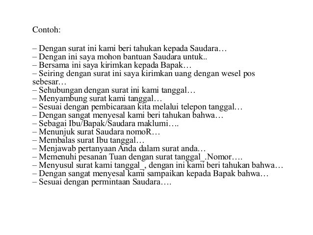 Menulis surat dinas media