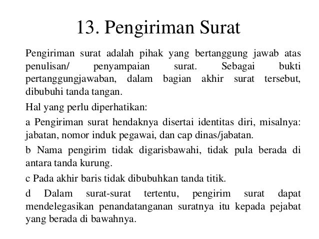 Menulis surat dinas media