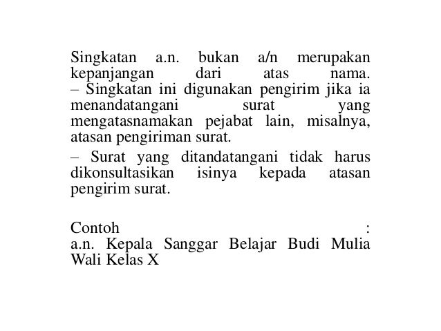 Contoh Surat Arahan Menulis Nama Setiap Hari