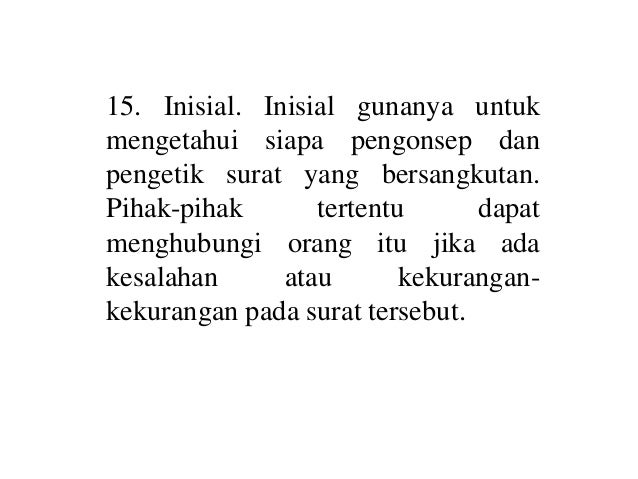 surat tembusan yang benar contoh Menulis dinas surat media