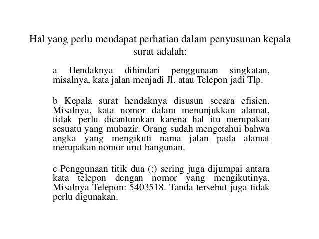 Menulis surat dinas media