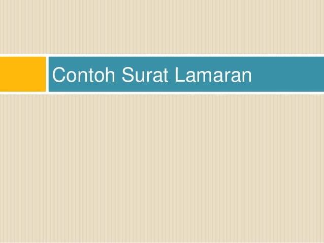 Menulis surat lamaran + curriculum vitae