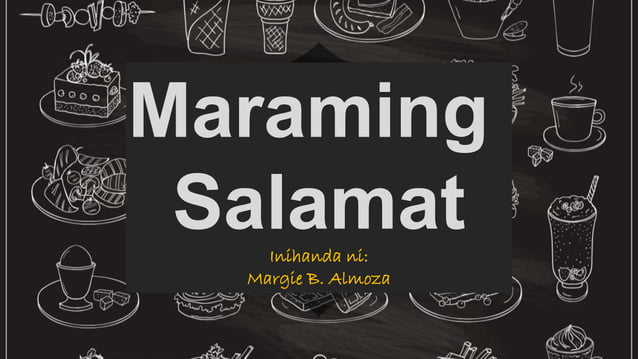Filipino sa Piling Larang-menu ng Pagkain | PPTX