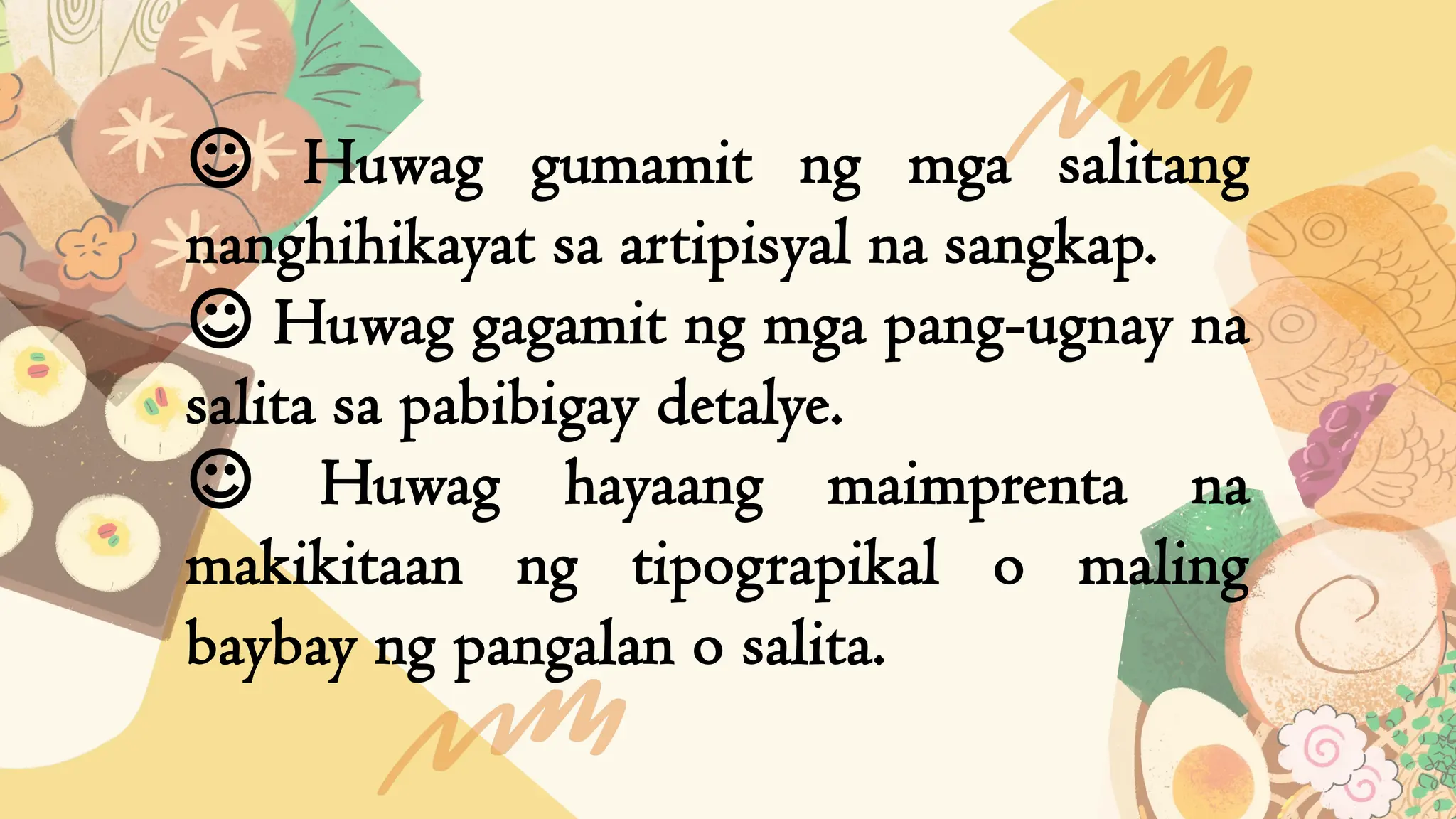 Piling Larang sa Filipino MENU NG PAGKAIN.pptx