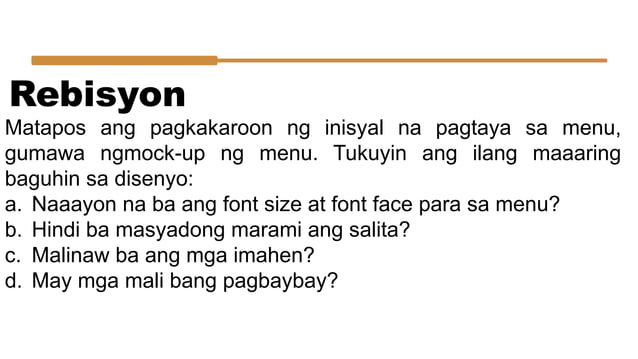 MENU NG PAGKAIN AT MGA GABAY SA PAGSULAT NITO.pptx