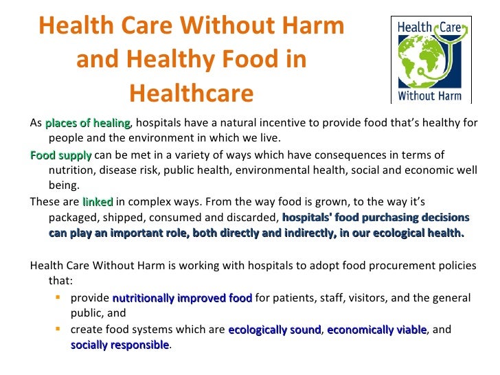Health Care Without Harm Healthy Food In Healthcare Health Care Without Harm Healthy Food In Healthcare
