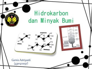 Hidrokarbon
dan Minyak Bumi
Garnis Astriyanti
(4301412037)
 