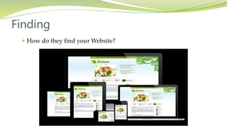  How do they find your Website?
Finding
 