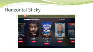 Horizontal Sticky
 