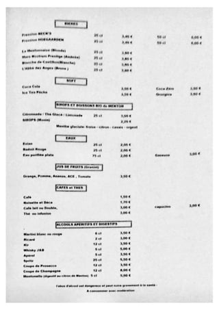 Menu saveurs d'éleonore