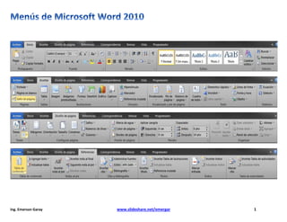 Ing. Emerson Garay www.slideshare.net/emergar 1