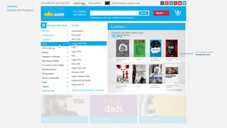 ARTE 
ESPECIAL 
LIVROS: 
Prateleira 
de 
Livros. 
Modelo: 
Seleção 
de 
Produtos 
 