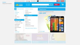 Modelo: 
Seleção 
de 
Produtos 
 