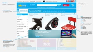 Estrutura: 
HotHot 
e 
Lançamentos 
Três 
banners 
iguais 
com 
Títulos, 
SubYtulos, 
Background 
e 
Imagem 
do 
Produto 
Títulos: 
1 
(uma) 
Linha 
respeitando 
o 
limite 
de 
20px 
nas 
laterais 
(3 
palavras). 
FAMILY: 
Arial 
SIZE: 
18 
(Regular) 
COLOR: 
#00ADEF 
Sub>tulos: 
2 
(duas) 
linhas 
respeitando 
o 
limite 
de 
20px 
nas 
laterais 
esquerda 
e 
direita. 
FAMILY: 
Arial 
SIZE: 
12 
(Regular) 
COLOR: 
#7D7D7D 
Apenas 
uma 
Imagem 
em 
destaque 
OBS: 
Em 
caso 
do 
ítem 
possuir 
mais 
produtos, 
escolher 
o 
que 
melhor 
se 
encaixa 
para 
o 
Hot 
Hot. 
TÍTULO 
e 
SUBTÍTULO: 
Não 
alterar 
sem 
aprovação 
dos 
responsáveis. 
BANNER 
PLANO 
DE 
MÍDIA: 
Não 
é 
será 
permiKdo 
artes 
fora 
Do 
contexto 
do 
site. 
Permanece 
selecionado 
com 
a 
borda 
de 
1px 
a 
mesma 
do 
A:HOVER 
dos 
banners 
superiores. 
COLOR: 
#00ADEF 
 