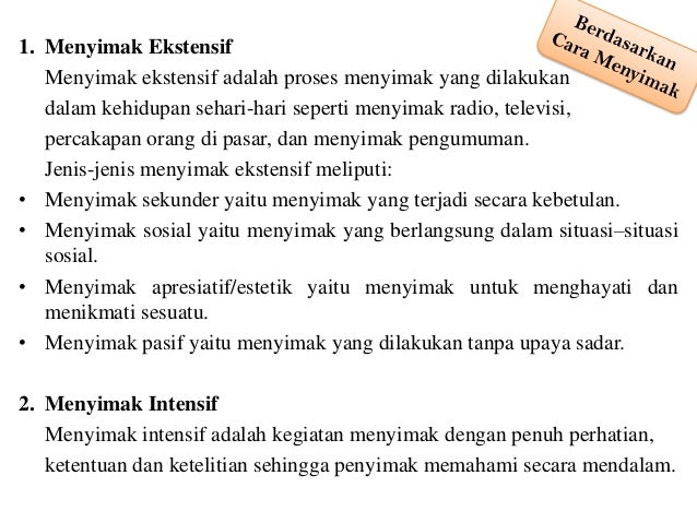 Menyimak (Bahasa Indonesia)