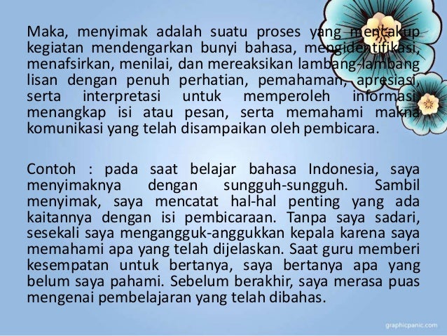 Menyimak (Bahasa Indonesia)