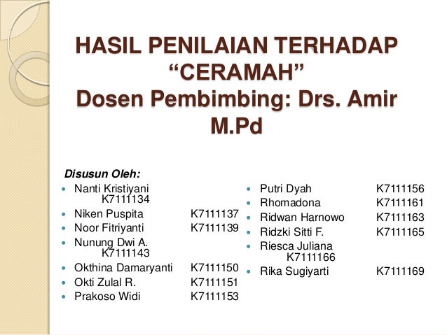 Menyimak Ceramah