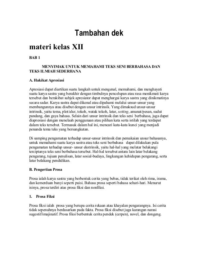 Menyimak Untuk Memahami Teks Seni